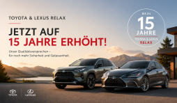 Toyota & Lexus Relax: Garantie neu bis zu 15 Jahre